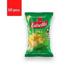 Krõpsud Estrella, tilliga, 130 g x 10 tk. hind ja info | Suupisted, krõpsud | kaup24.ee