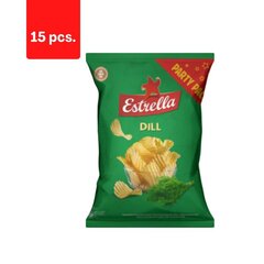 Krõpsud Estrella, tilliga, 180 g x 15 tk. hind ja info | Suupisted, krõpsud | kaup24.ee