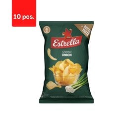 Krõpsud Estrella, mahlane sibulamaitseline, 130 g x 10 tk. hind ja info | Suupisted, krõpsud | kaup24.ee