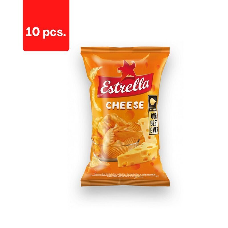 Krõpsud Estrella, juustumaitselised, 130 g x 10 tk. hind ja info | Suupisted, krõpsud | kaup24.ee