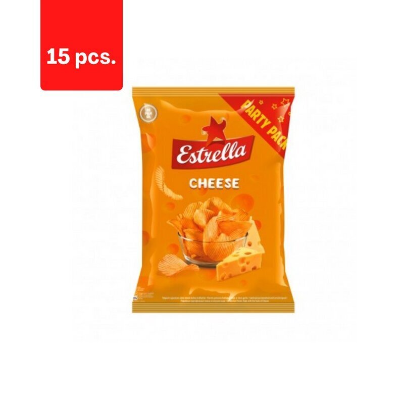 Krõpsud Estrella, juustu maitsega, 180 g x 15 tk. hind ja info | Suupisted, krõpsud | kaup24.ee