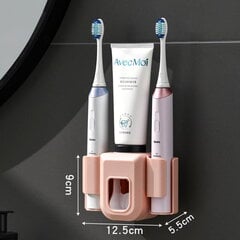 Диспенсер для зубной пасты с держателями для щеток F144-2 цена и информация | Аксессуары для ванной комнаты | kaup24.ee