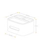 Salfrätiku karp kus saab hoida ka väiksemaid esemeid T10 hind ja info | Vannitoa sisustuselemendid ja aksessuaarid | kaup24.ee