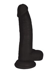 Имитатор пениса Curve Toys, 20,5 см, черный цвет цена и информация | Фаллоимитаторы | kaup24.ee
