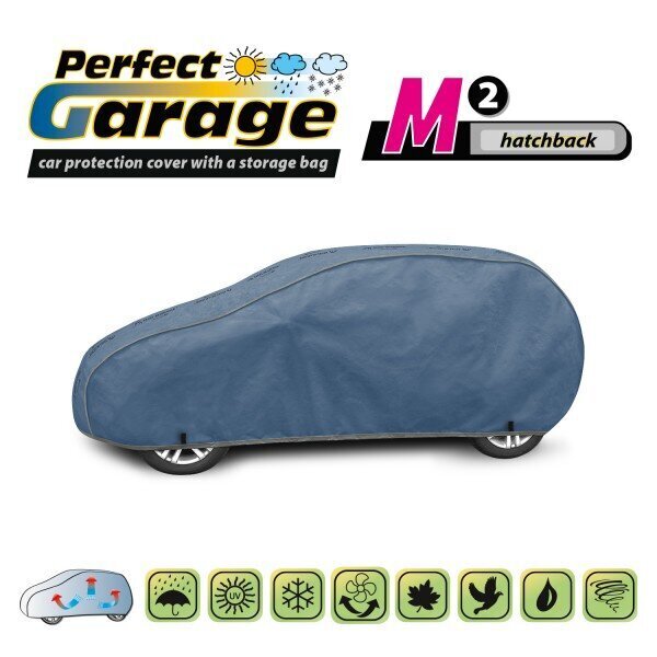 Autoabdeckung Kegel Grey M2 Hatchback, 380-405cm 