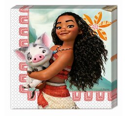 Салфетки бумажные «Moana», 33 x 33 см, 20 шт цена и информация | Праздничная одноразовая посуда | kaup24.ee