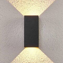 Kahepoolne LED seinavalgusti Kimian, hall цена и информация | Уличное освещение | kaup24.ee