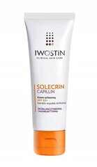 Päikesekaitsekreem Iwostin Solecrin Capillin SPF 50+, 50 ml цена и информация | Кремы от загара | kaup24.ee