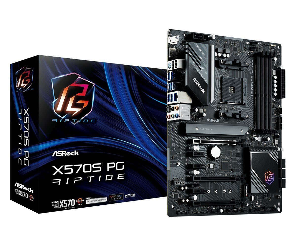 ASRock X570S PG Riptide, ATX, AM4, DDR4 hind ja info | Emaplaadid | kaup24.ee