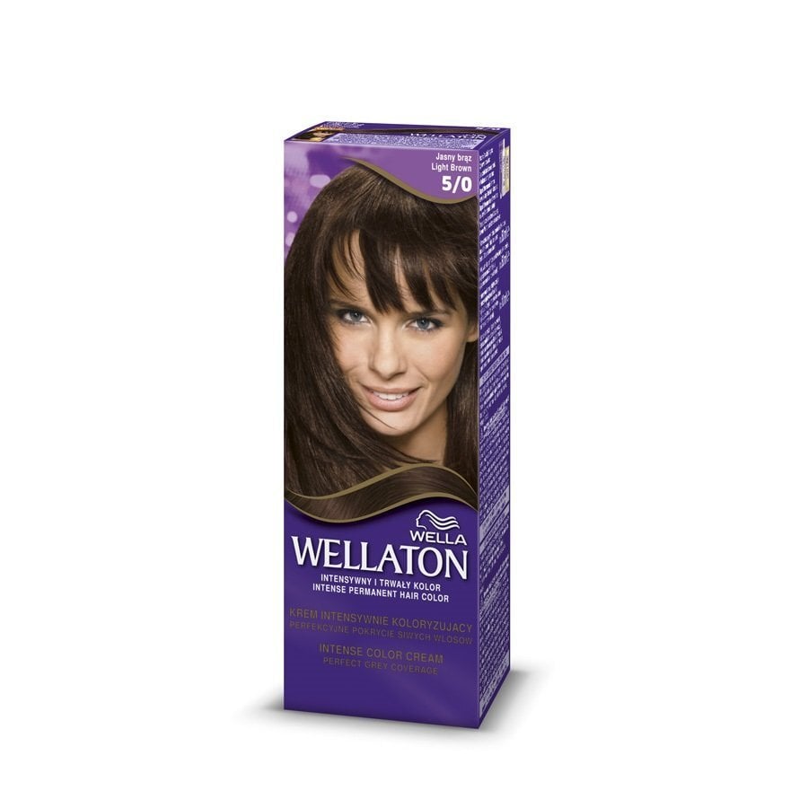 Juuksevärv Wella Wellaton 100 g, 5/0 Light Brown hind ja info | Juuksevärvid | kaup24.ee