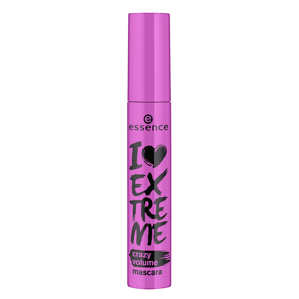 Ripsmetušš Essence I Love Extreme Crazy Volume 12 ml, Ultra Black hind ja info | Ripsmetušid, lauvärvid, silmapliiatsid, seerumid | kaup24.ee