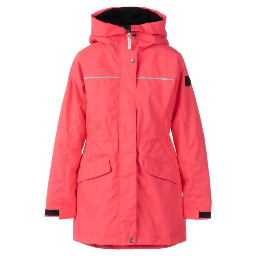 Lenne laste parka 45g Pippa 23266*185, korall 4741593327841 hind ja info | Tüdrukute joped ja mantlid | kaup24.ee