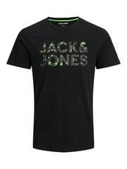 Jack & Jones meeste T-särk 12221930*01, must 5715365617262 hind ja info | Meeste T-särgid | kaup24.ee