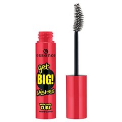 Тушь для ресниц Essence Get Big! Lashes Volume Curl 12 мл, Black цена и информация | Тушь, средства для роста ресниц, тени для век, карандаши для глаз | kaup24.ee