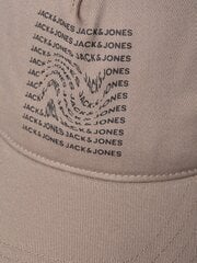 Мужская кепка Jack & Jones, 12225099*01, бежевая, 5715320353723 цена и информация | Мужские шарфы, шапки, перчатки | kaup24.ee