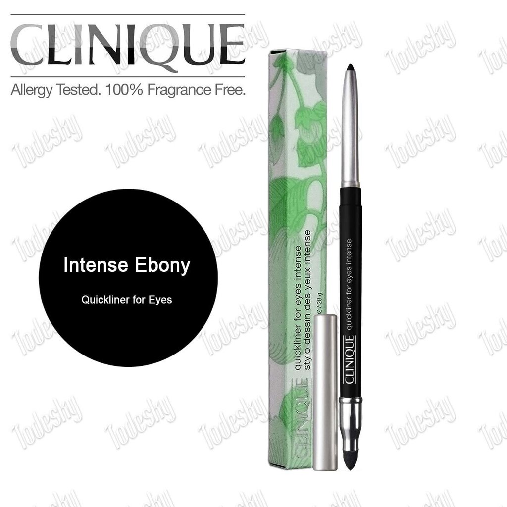 Silmapliiats Clinique Quickliner 09 Intense Ebony 0,28 g hind ja info | Ripsmetušid, lauvärvid, silmapliiatsid, seerumid | kaup24.ee