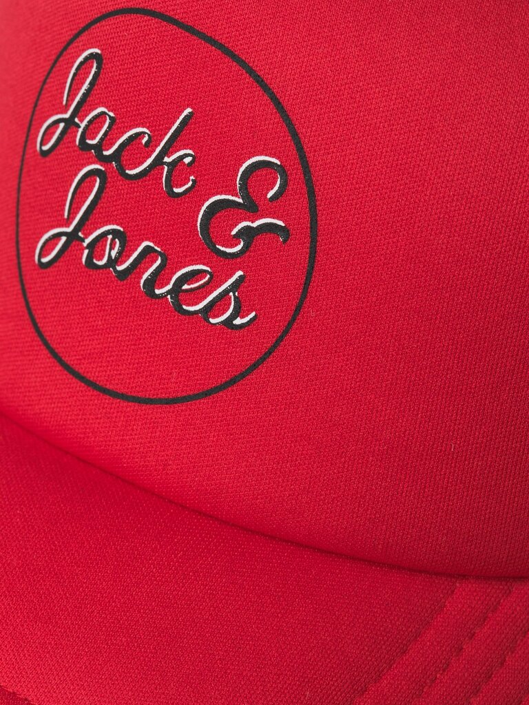 Jack & Jones meeste nokamüts 12225708*02, punane/must 5715321232379 цена и информация | Meeste sallid, mütsid ja kindad | kaup24.ee