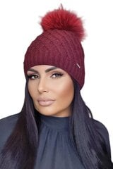 Женская шапка Kamea SHAKTI*02, бордовая, 5903246747140 цена и информация | Женские шапки | kaup24.ee