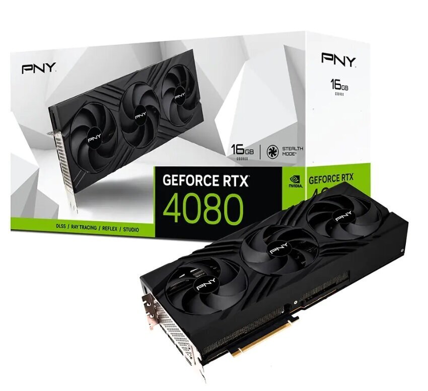 PNY GeForce RTX 4080 16GB VERTO Triple Fan DLSS 3 (VCG408016TFXPB1) hind ja info | Videokaardid (GPU) | kaup24.ee