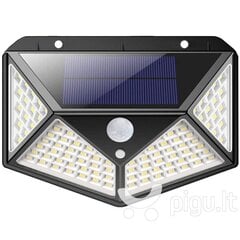 Päikesepatareidega Led-valgusti koos liikumisanduriga 100 SMD цена и информация | Уличное освещение | kaup24.ee