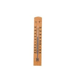Seina puidust termomeeter Tenax, pruun цена и информация | Садовые инструменты | kaup24.ee
