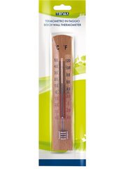 Термометр настенный деревянный TENX, коричневый цена и информация | Садовые инструменты | kaup24.ee