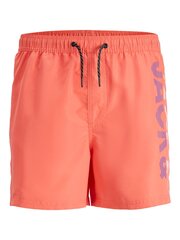 Jack & Jones meeste ujumispüksid 12225967*01, korall 5715368103861 hind ja info | Ujumispüksid, shortsid | kaup24.ee