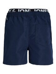 Jack & Jones laste ujumispüksid 12228535*02, tumesinine 5715414309902 цена и информация | Плавки для мальчиков | kaup24.ee