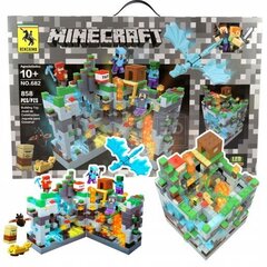 Konstruktor Minecraft Blocks ründekindluse baas, 4xLED цена и информация | Конструкторы и кубики | kaup24.ee