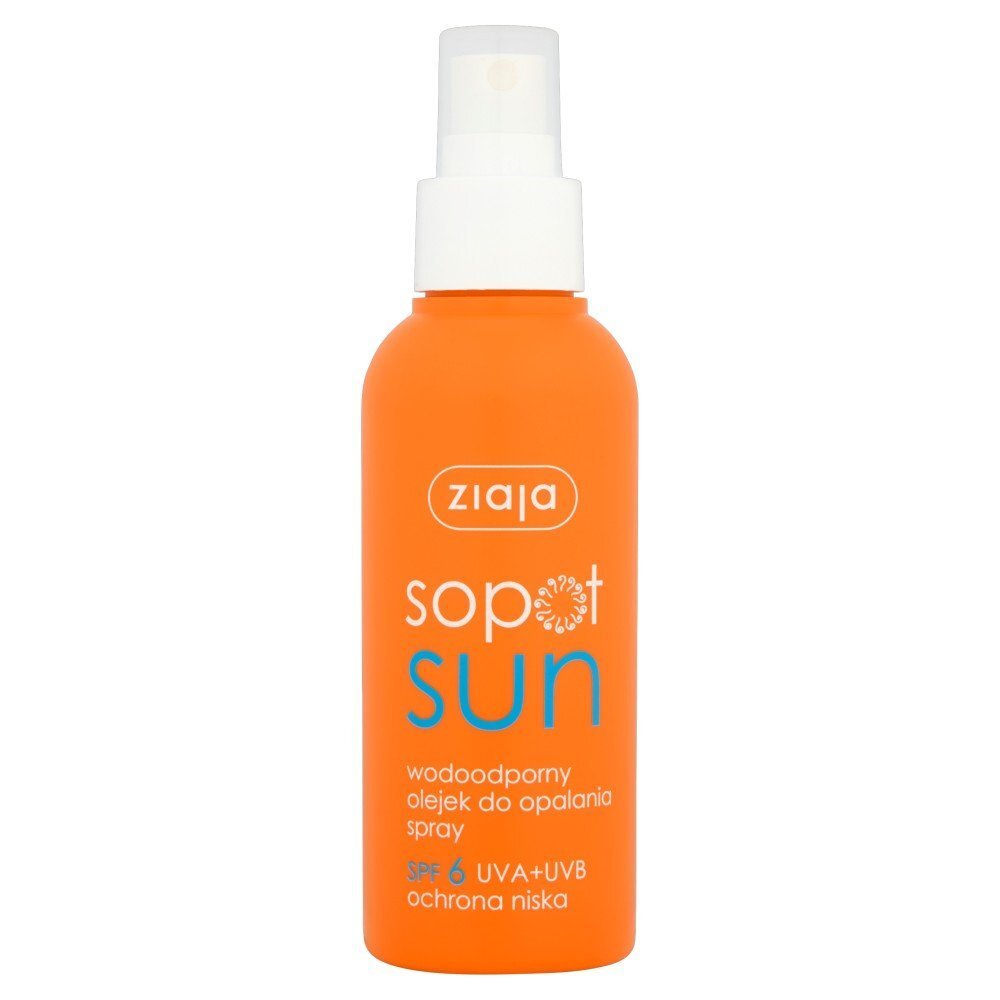 Veekindel päevitusõli Ziaja Sopot Sun SPF6 125 ml hind ja info | Päikesekreemid | kaup24.ee