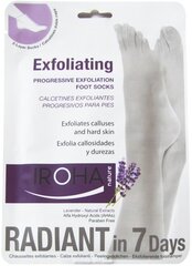 Niisutavad Sokid Peeling and Exfoliation Lavender Iroha (2 Tükid, osad) цена и информация | Кремы, лосьоны для тела | kaup24.ee