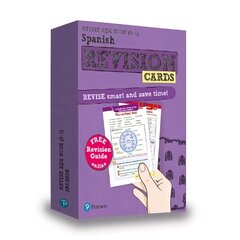 Pearson REVISE AQA GCSE (9-1) Spanish Revision Cards: for home learning, 2022 and 2023 assessments and exams цена и информация | Книги для подростков и молодежи | kaup24.ee