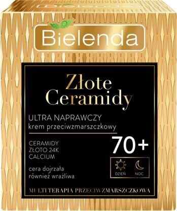 Kortsudevastane näokreem Bielenda Golden Ceramids 70+, 50 ml цена и информация | Näokreemid | kaup24.ee
