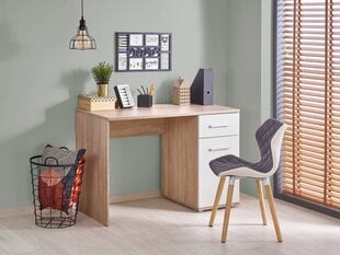 Письменный стол Halmar Lima B-1, дубовый / белый цвет цена и информация | Компьютерные, письменные столы | kaup24.ee