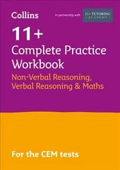 11plus Verbal Reasoning, Non-Verbal Reasoning & Maths Complete Practice Workbook: For the Cem Tests edition hind ja info | Töövihikud | kaup24.ee