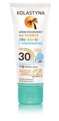 Cолнцезащитный крем для детей Kolastyna SPF30 75 мл цена и информация | Косметика для мам и детей | kaup24.ee