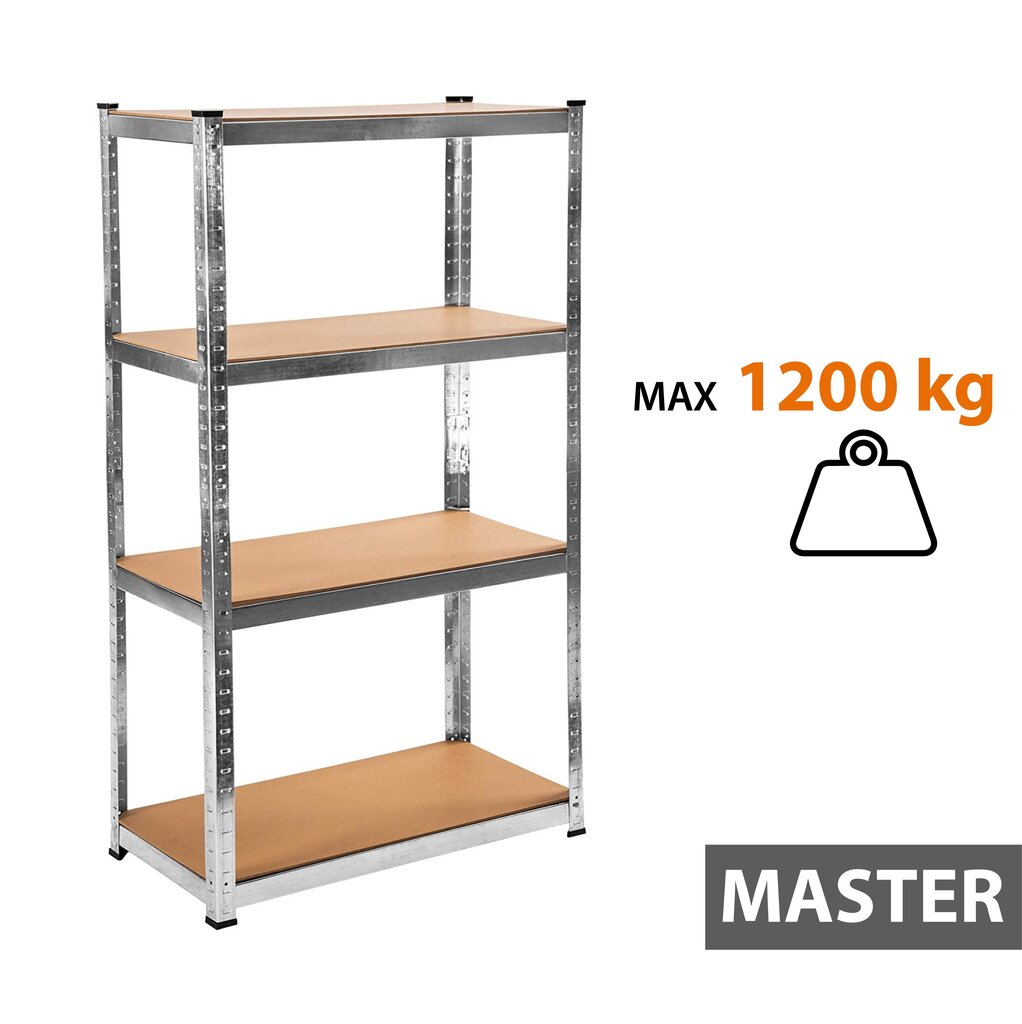 Hoiuriiulid Tonro 180x120x60 MASTER, 5 tk hind ja info | Riiulid tööriistadele | kaup24.ee