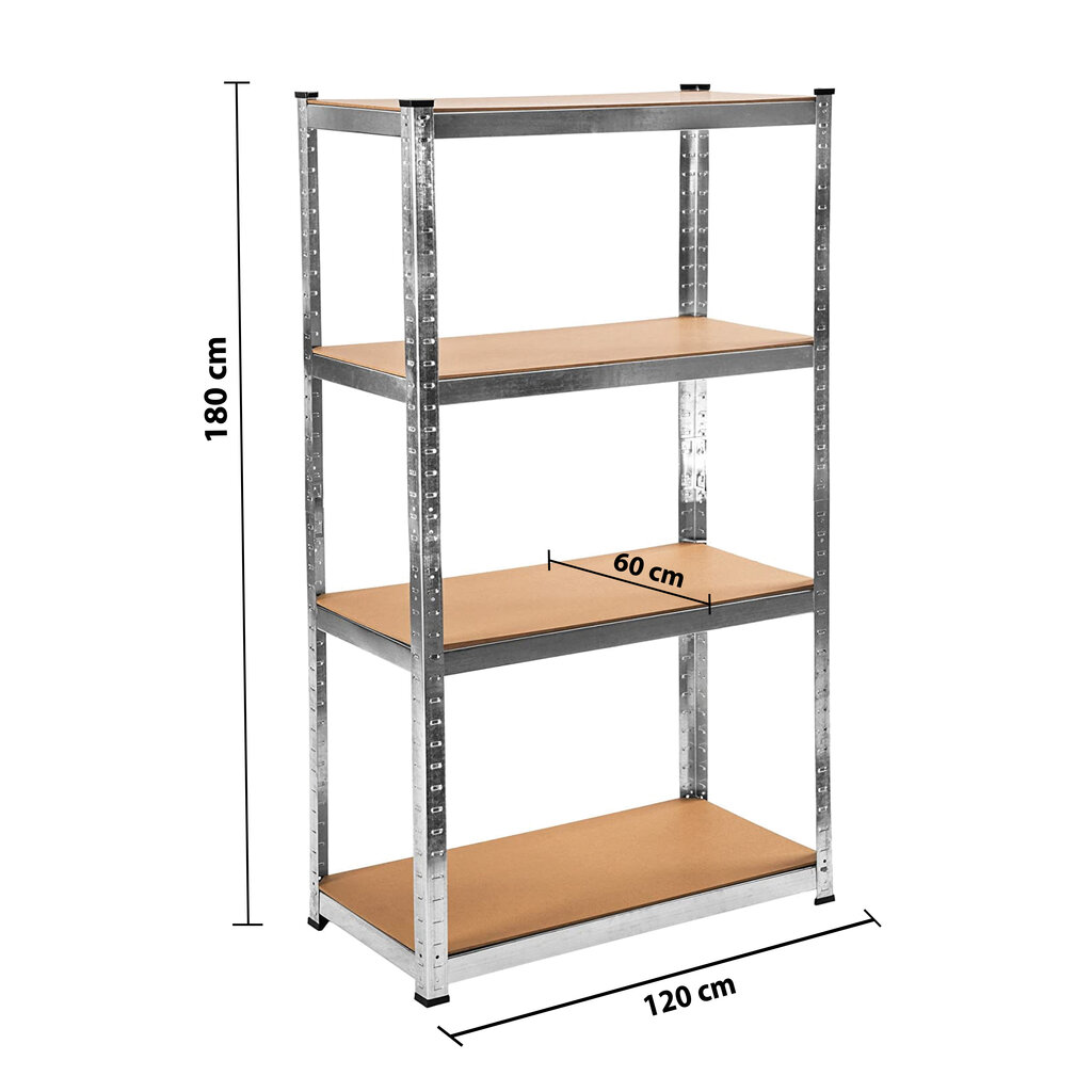 Hoiuriiulid Tonro 180x120x60 MASTER, 5 tk hind ja info | Riiulid tööriistadele | kaup24.ee