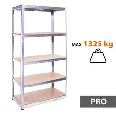 Hoiuriiulid Tonro 180x90x45 PRO, 5 tk цена и информация | Стеллажи, полки | kaup24.ee