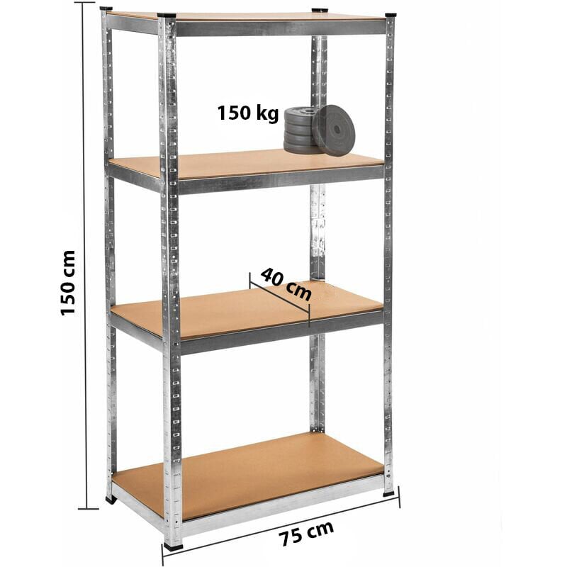 Hoiuriiulid Tonro 150x75x40 PRO, 2 tk цена и информация | Riiulid tööriistadele | kaup24.ee