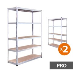 Hoiuriiulid Tonro 180x90x45 PRO, 2 tk цена и информация | Стеллажи, полки | kaup24.ee