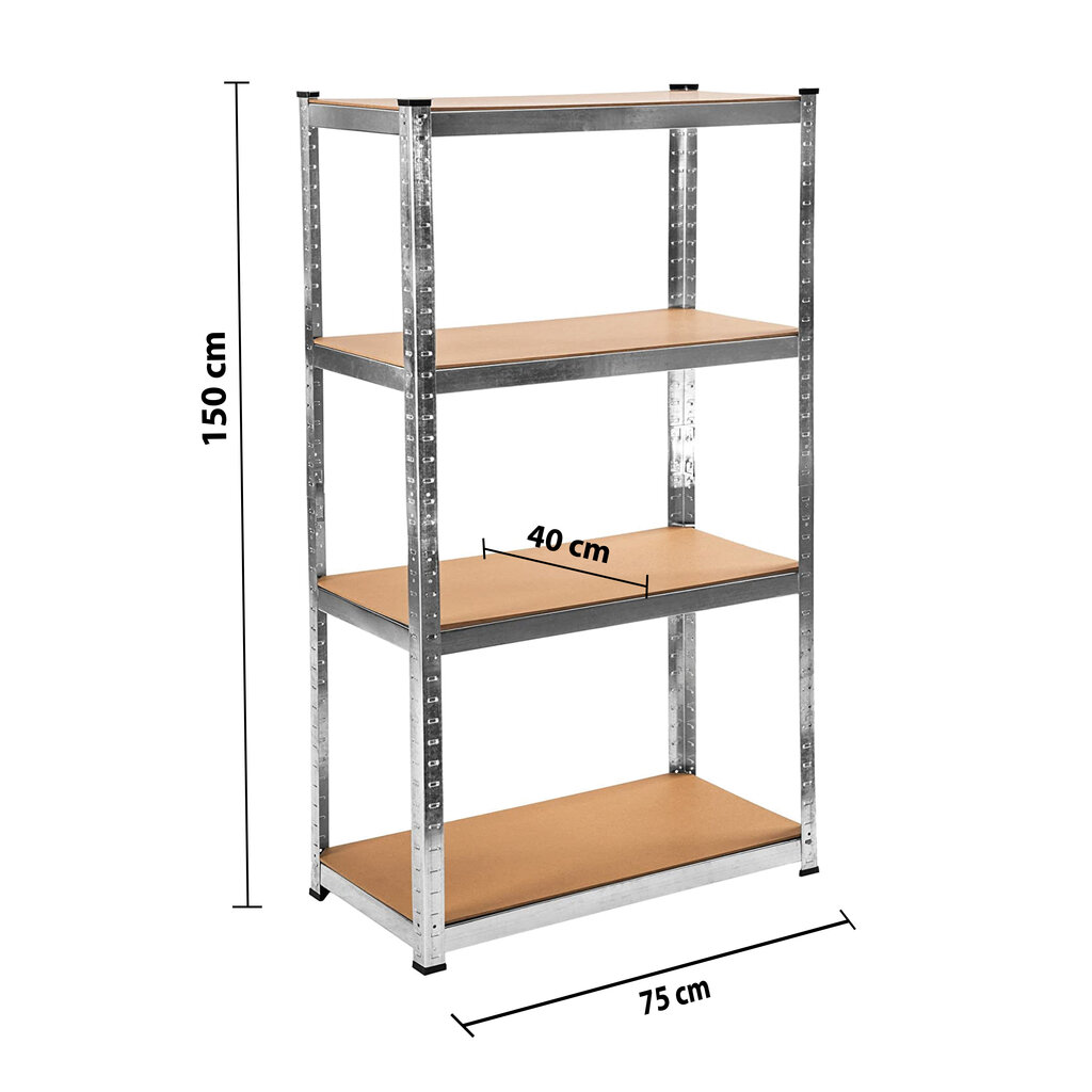 Hoiuriiulid Tonro Pro, 150x75x40 cm hind ja info | Riiulid tööriistadele | kaup24.ee