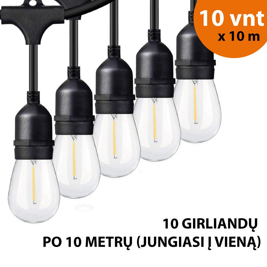 Välitingimustes kasutatav valguskett (LED tuled) 100 m Drop hind ja info | Jõulutuled | kaup24.ee