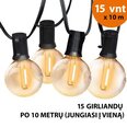 Välitingimustes kasutatav valguskett (LED tuled) 150 m Elegance