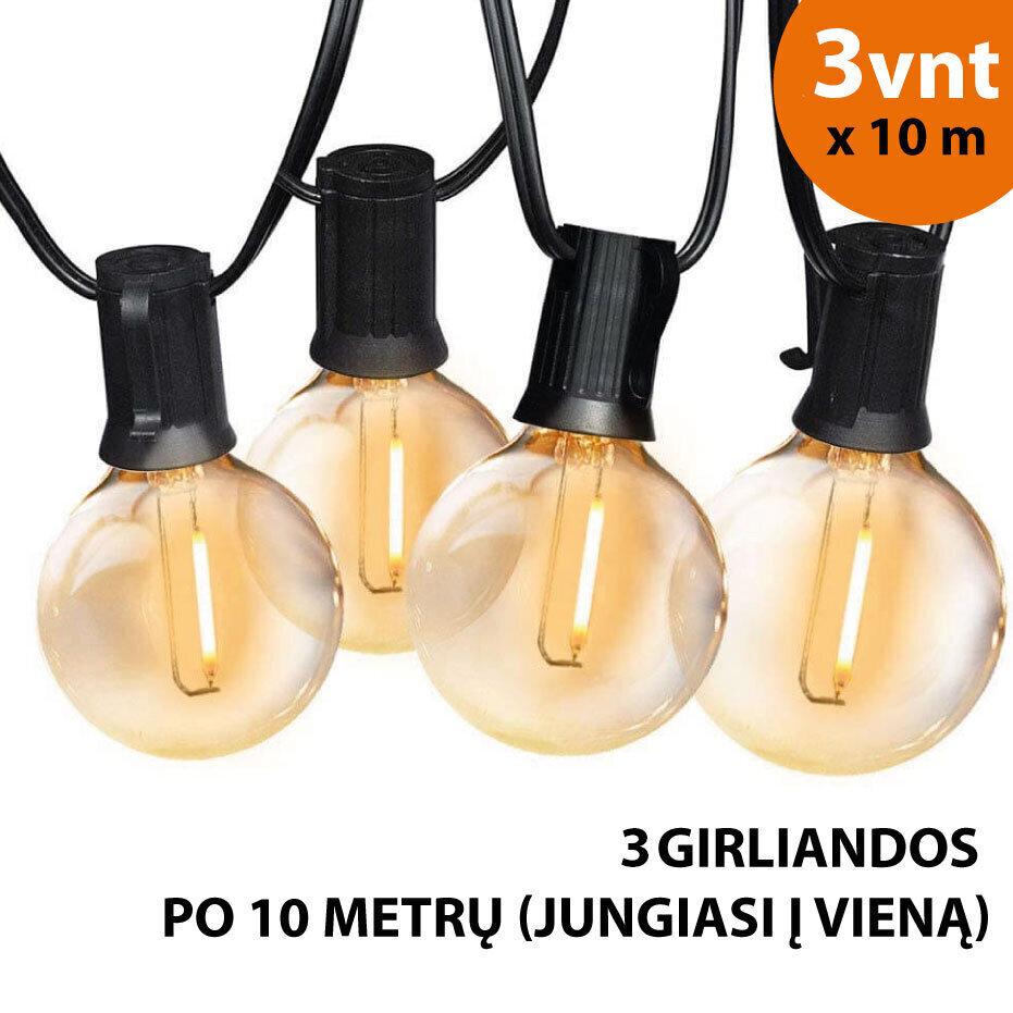 Välitingimustes kasutatav valguskett (LED tuled) 30 m Elegance hind ja info | Jõulutuled | kaup24.ee