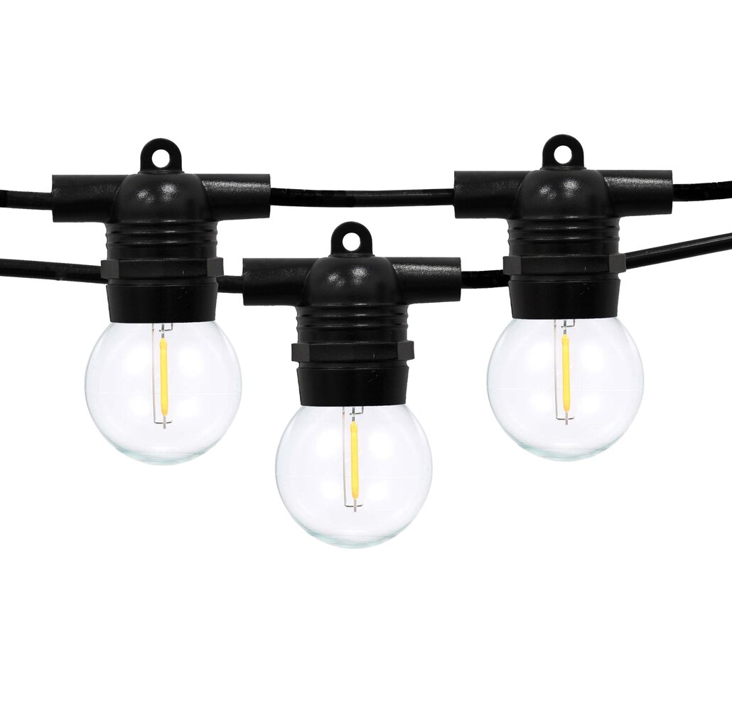 Välitingimustes kasutatav valguskett (LED tuled) 50 m Glow must hind ja info | Jõulutuled | kaup24.ee