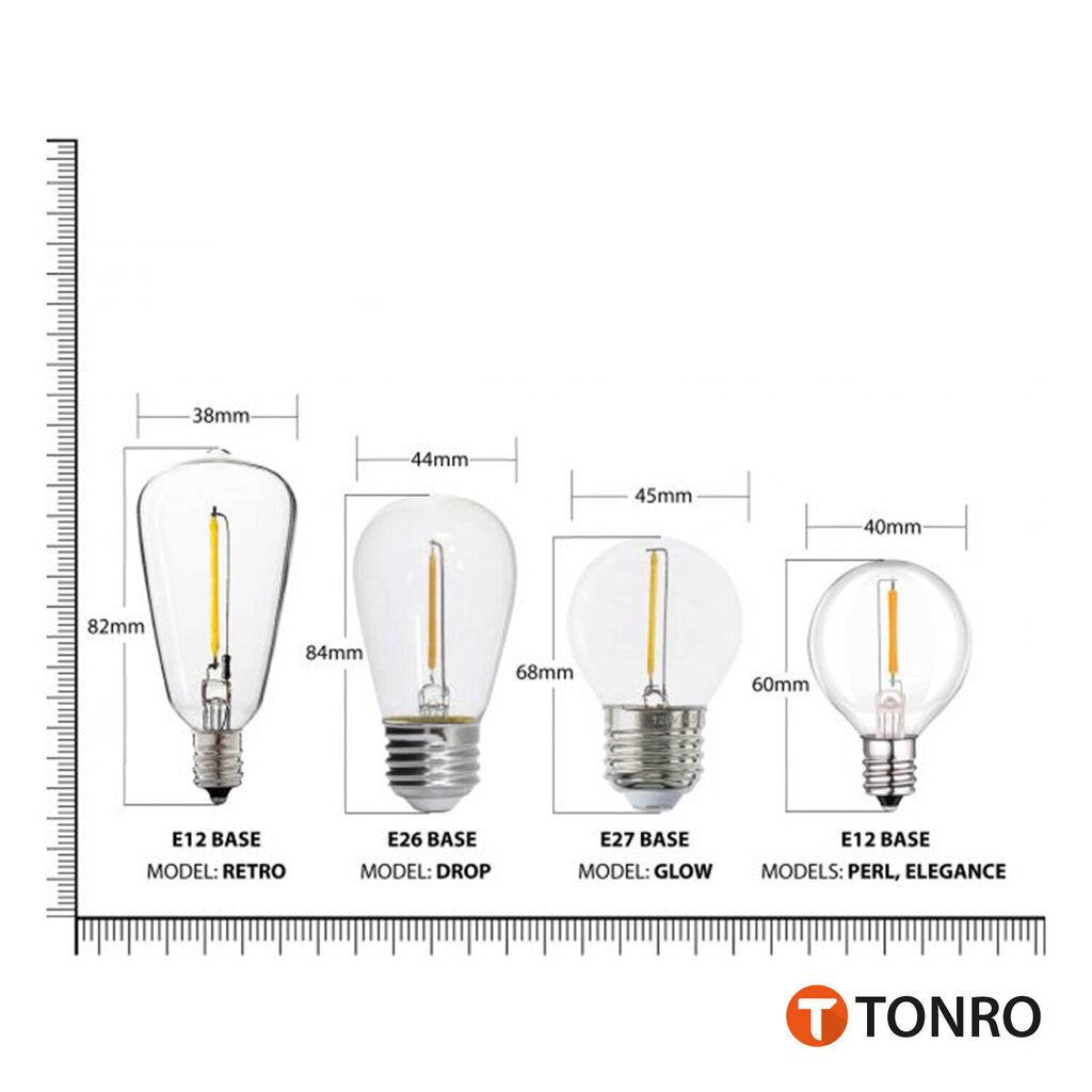 Välitingimustes kasutatav valguskett (LED tuled) 50 m Glow must hind ja info | Jõulutuled | kaup24.ee