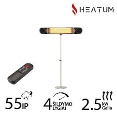 Heatum H2500R CORE BLACK infrapuna soojuskiirgur koos statiiviga цена и информация | Грелки | kaup24.ee