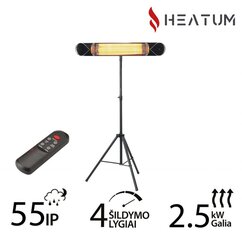 Heatum H2500R CORE BLACK infrapuna soojuskiirgur koos statiiviga hind ja info | Küttekehad | kaup24.ee