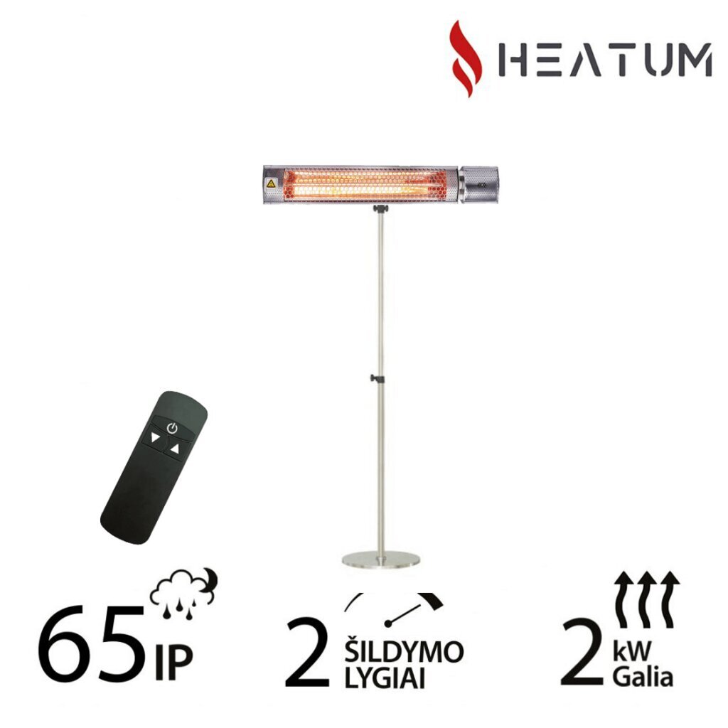 Heatum H2000R URBAN SILVER infrapuna soojuskiirgur koos statiiviga hind ja info | Küttekehad | kaup24.ee
